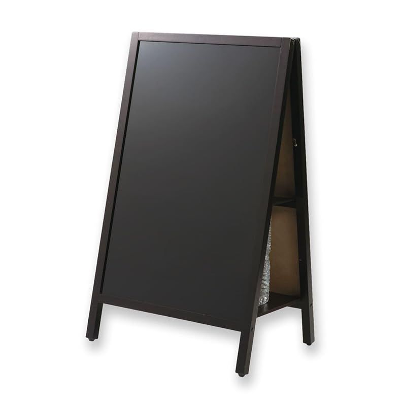 アスカ 転倒防止ボード 両面 M ブラックボード BB024 ペットボトルが置けて重しにできる チョーク&マーカー&マグネット 1