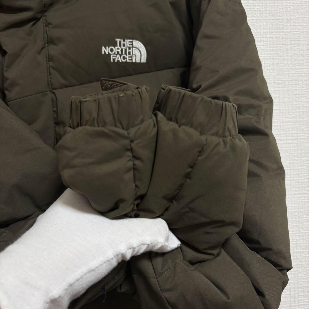 THE NORTH FACE ロングダウンジャケット キッズ160 カーキ ドラ 