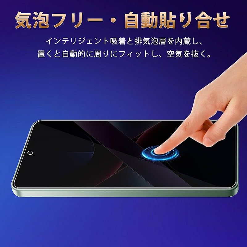 2枚セット- 日本旭硝子素材】対応 POCO X7 Pro ガラスフィルム 覗き見