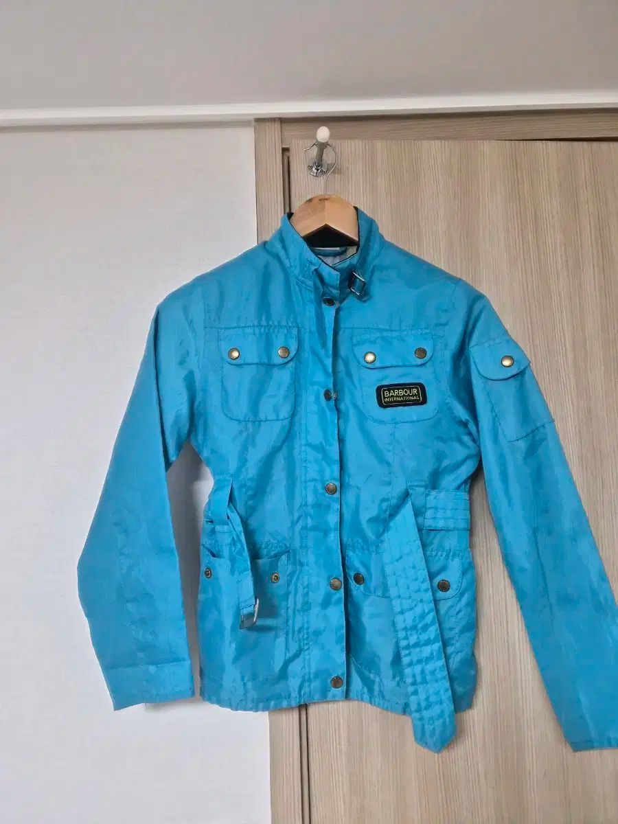 バブアー インターナショナル キッズ ジャケット ブルー