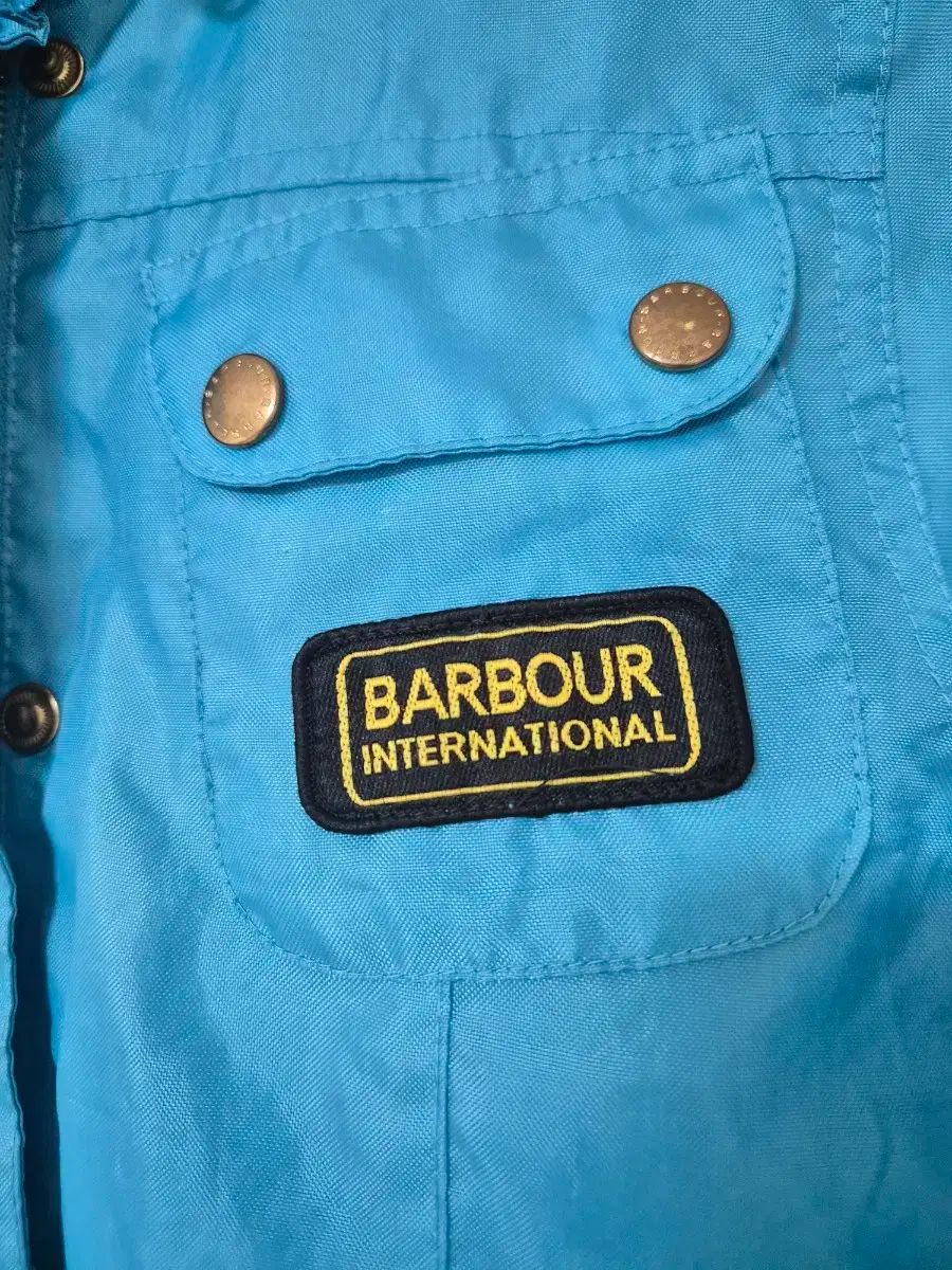 バブアー インターナショナル キッズ ジャケット ブルー