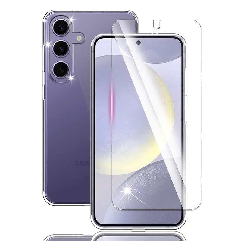 Awubaige】For Galaxy S24 用の ガラスフィルム + For Galaxy S24 SC