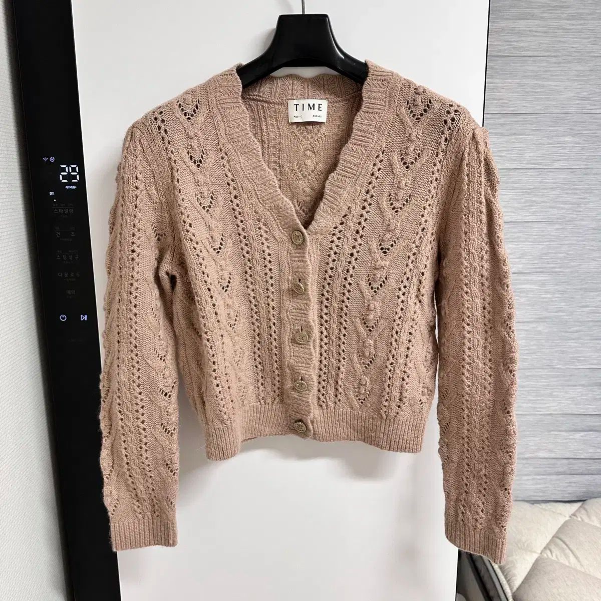 ハンサムタイム クロップドカーディガン