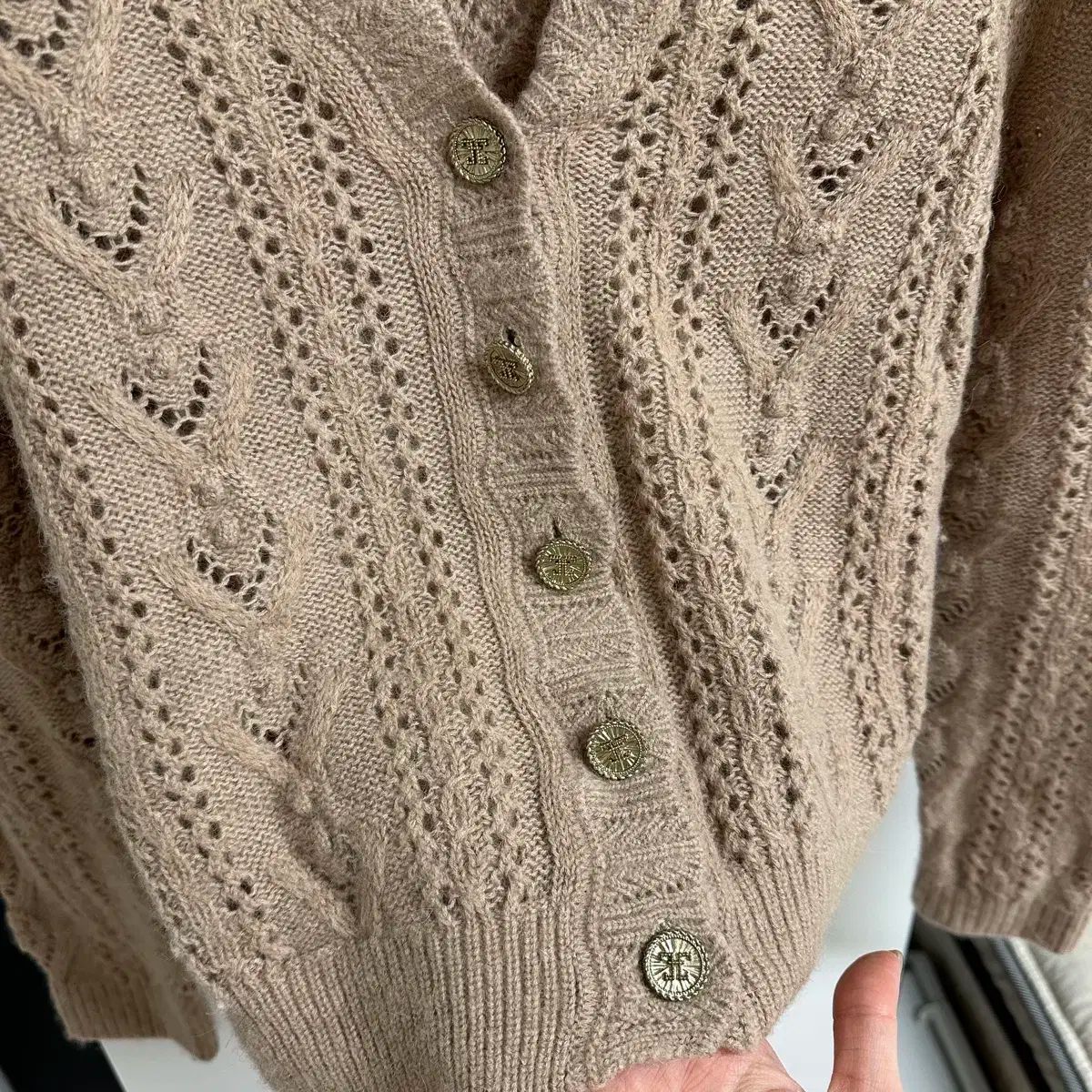 クロップドカーディガン