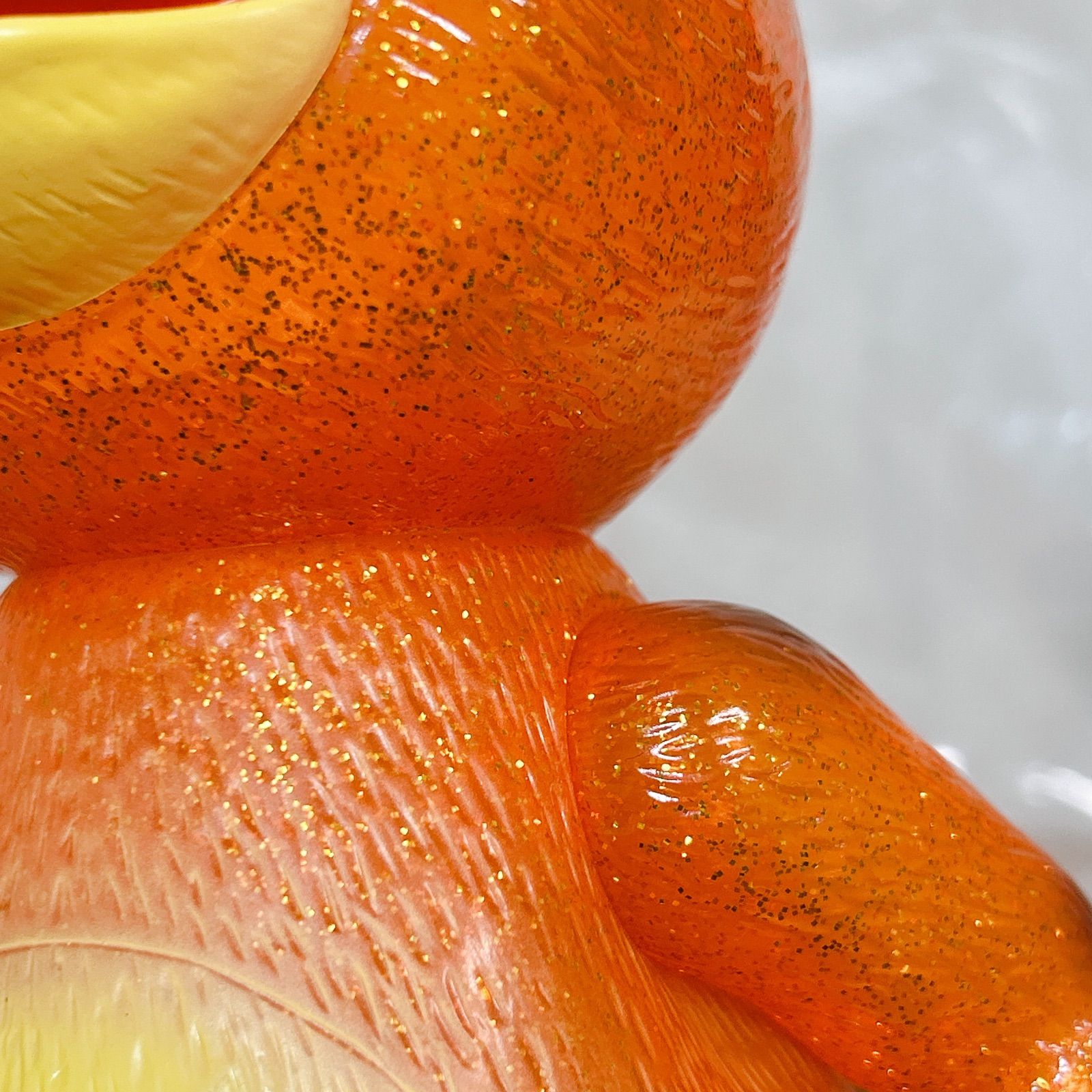 マルサン ラメ入り ブースカ 30cm 450 オレンジクリア ソフビ