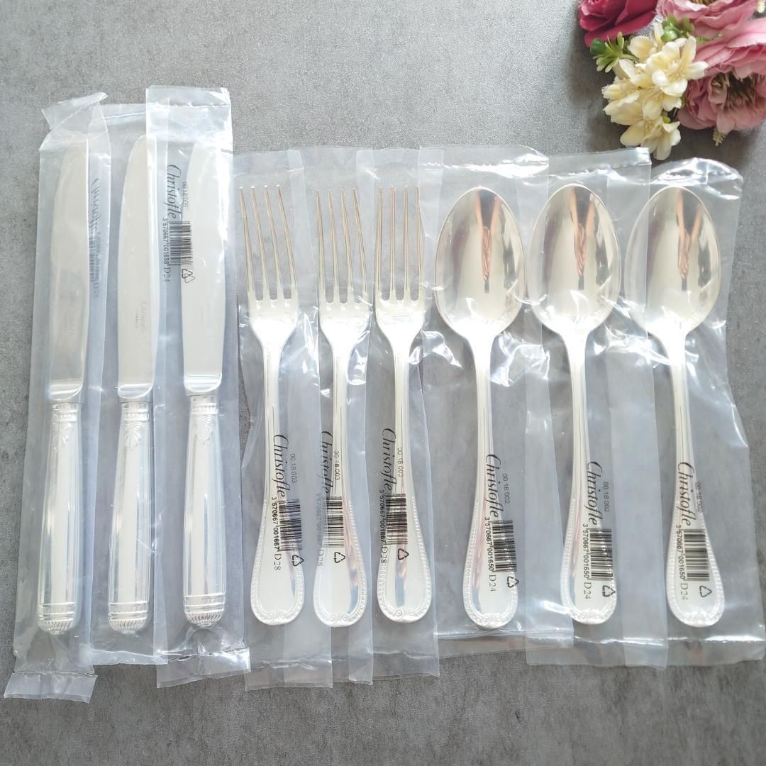 【未開封】 クリストフル マルリー テーブルサイズ 計12点 美品 クリストフル マルリー テーブルサイズ 6点 - メルカリ