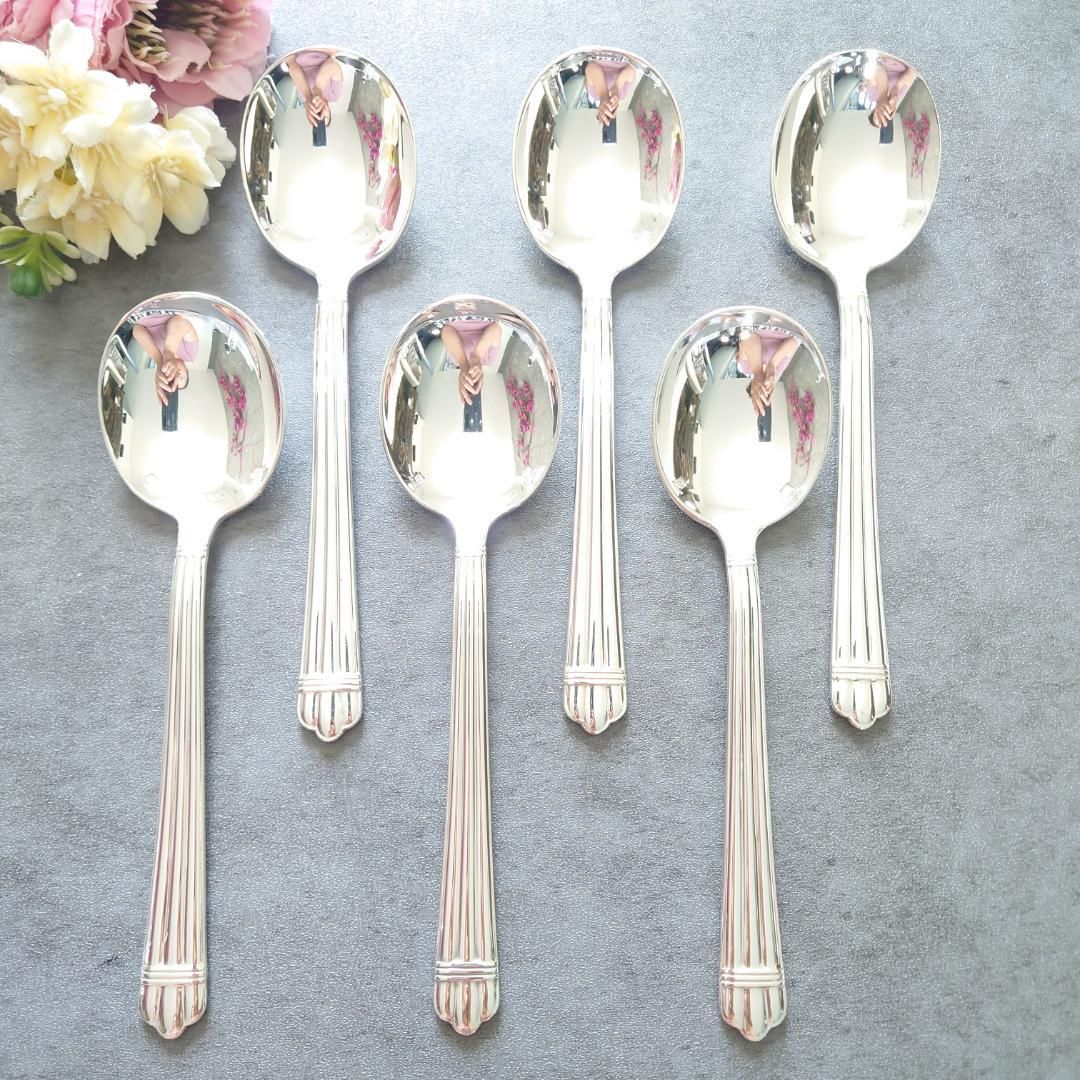 希少 美品 クリストフル アリア コンソメスプーン 6点 - メルカリ