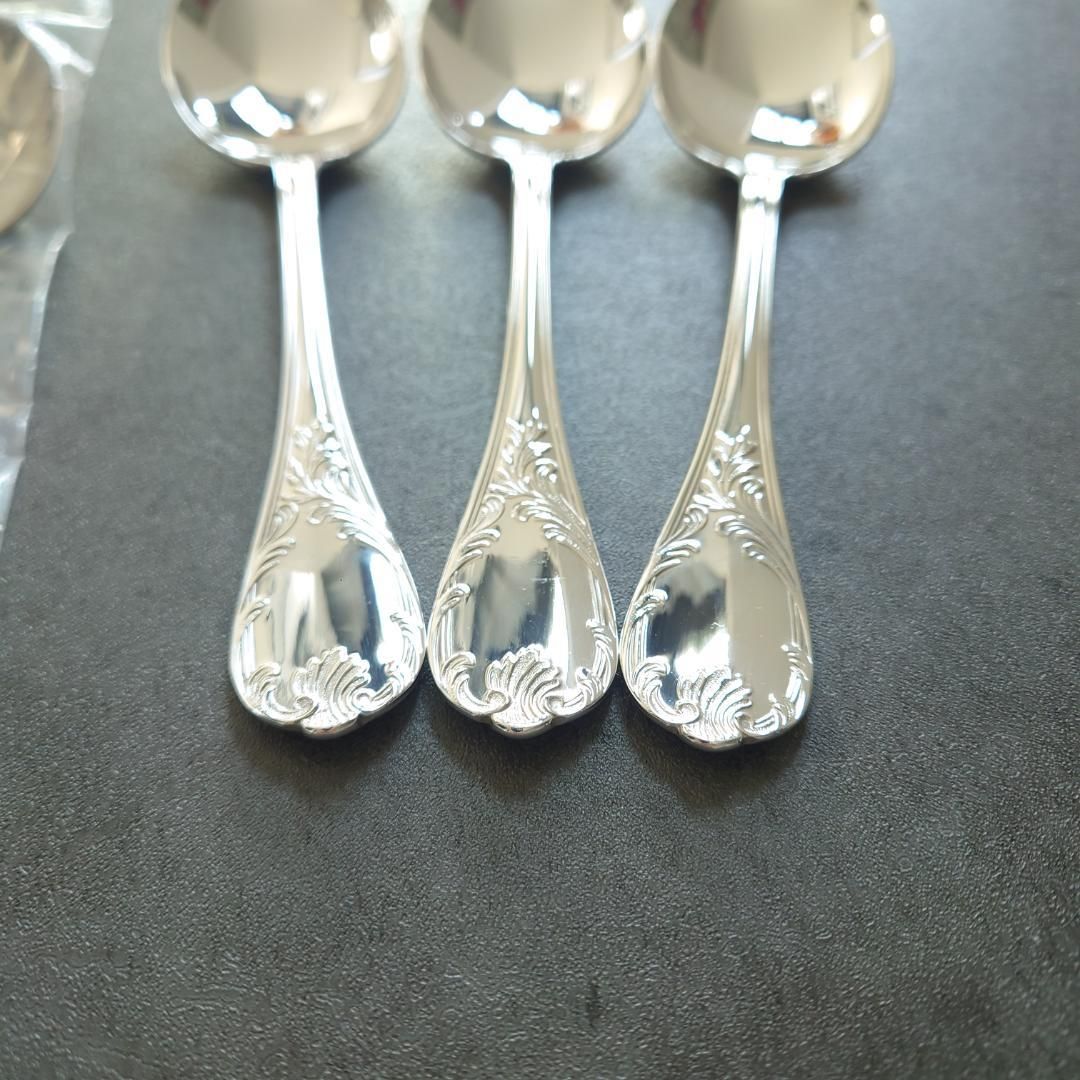 希少 美品 クリストフル マルリー コンソメスプーン 未開封含む 6点