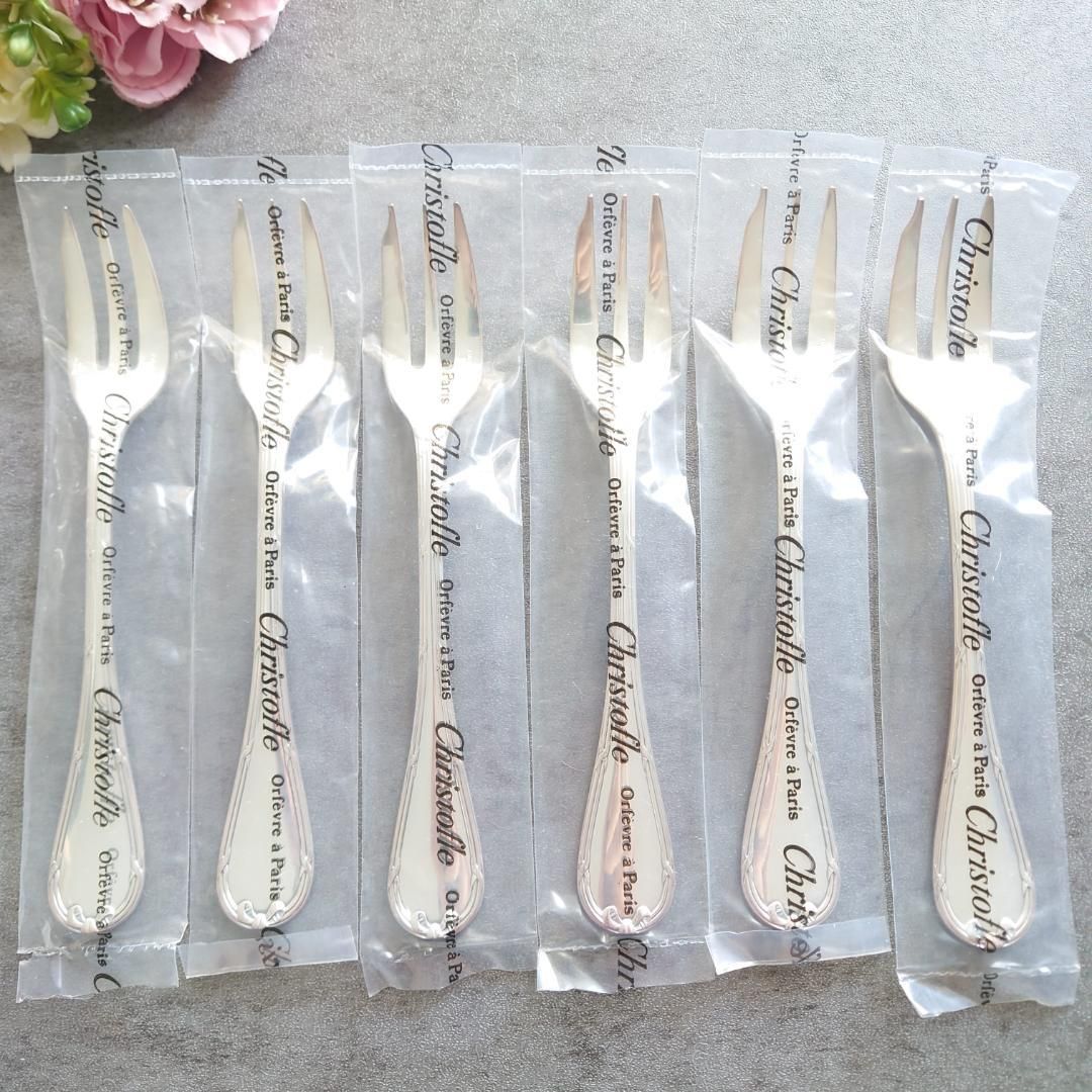 クリストフル リュバン 未開封 ケーキフォーク 6点 クリストフル リュバン ケーキフォーク 未開封 6点 - メルカリ