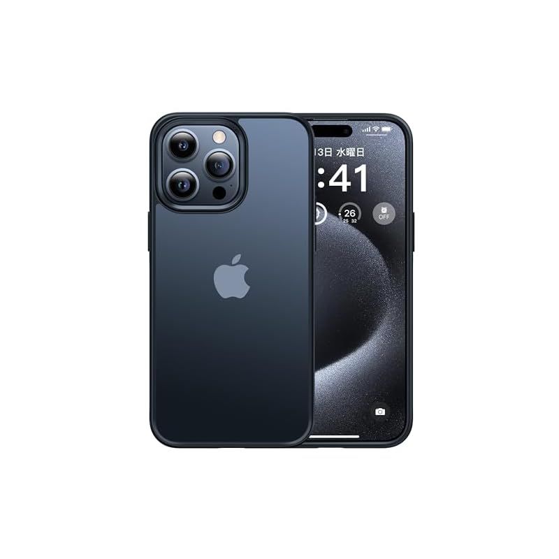 米軍MIL規格・指紋防止】CASEKOO iPhone 15 Pro 用 ケース 耐衝撃 滑り