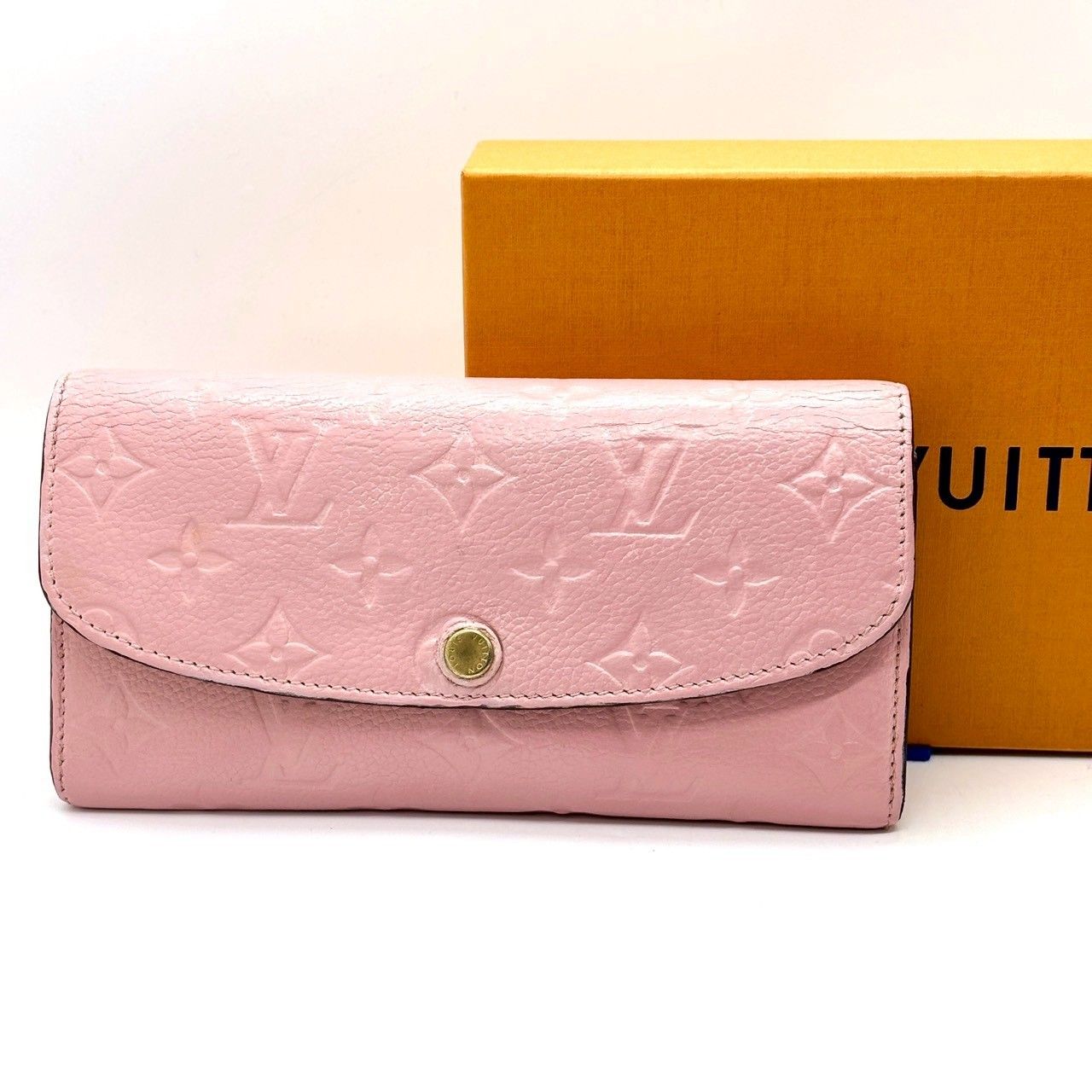 【極美品】ルイヴィトン　アンプラント　ポルトフォイユ　ゾエ　ローズプードル 淡色の優美を手元に】 LOUIS VUITTON ルイヴィトン 長財布
