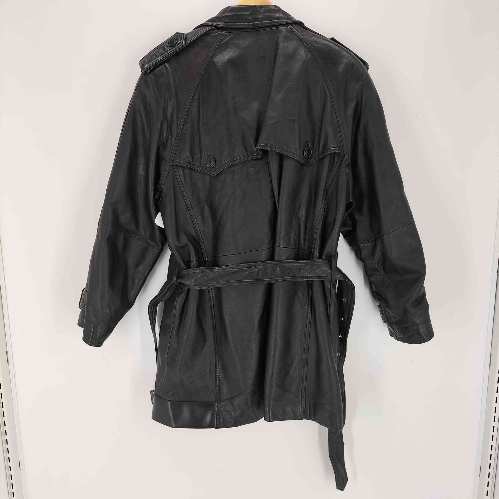 ユーズドフルギ 古着 UNKNOWN DESTINATION ラムレザートレンチコート メンズ JPN M