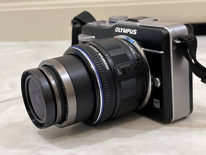 OLYMPUS PEN E-PL1 ミラーレス一眼 ブラック M.ZUIKO DIGITAL レンズ