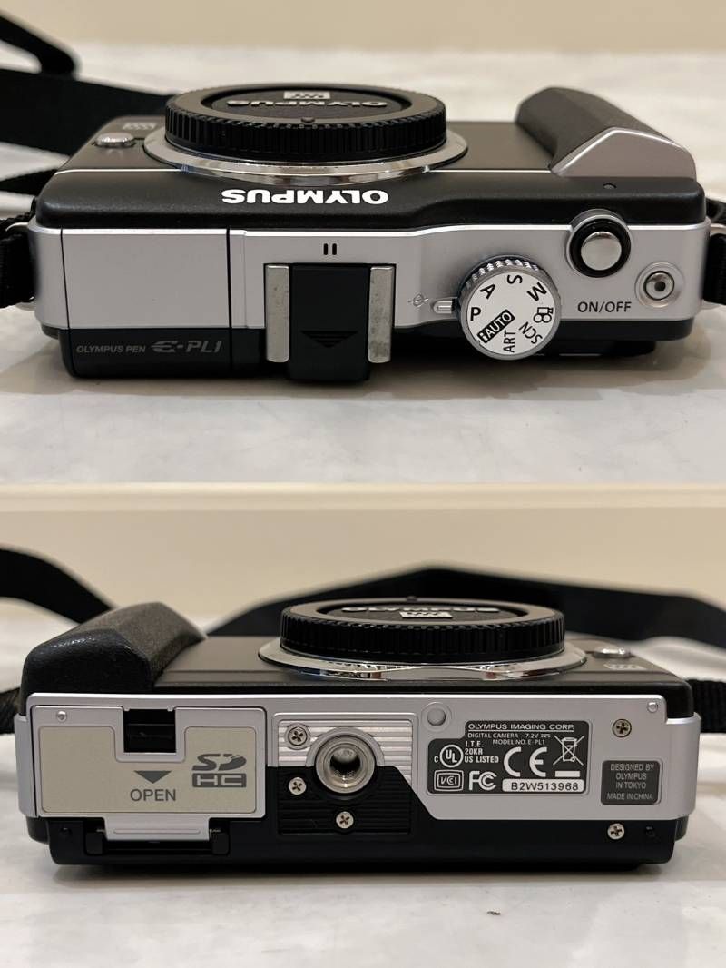 OLYMPUS PEN E-PL1 ミラーレス一眼 ブラック M.ZUIKO DIGITAL レンズ