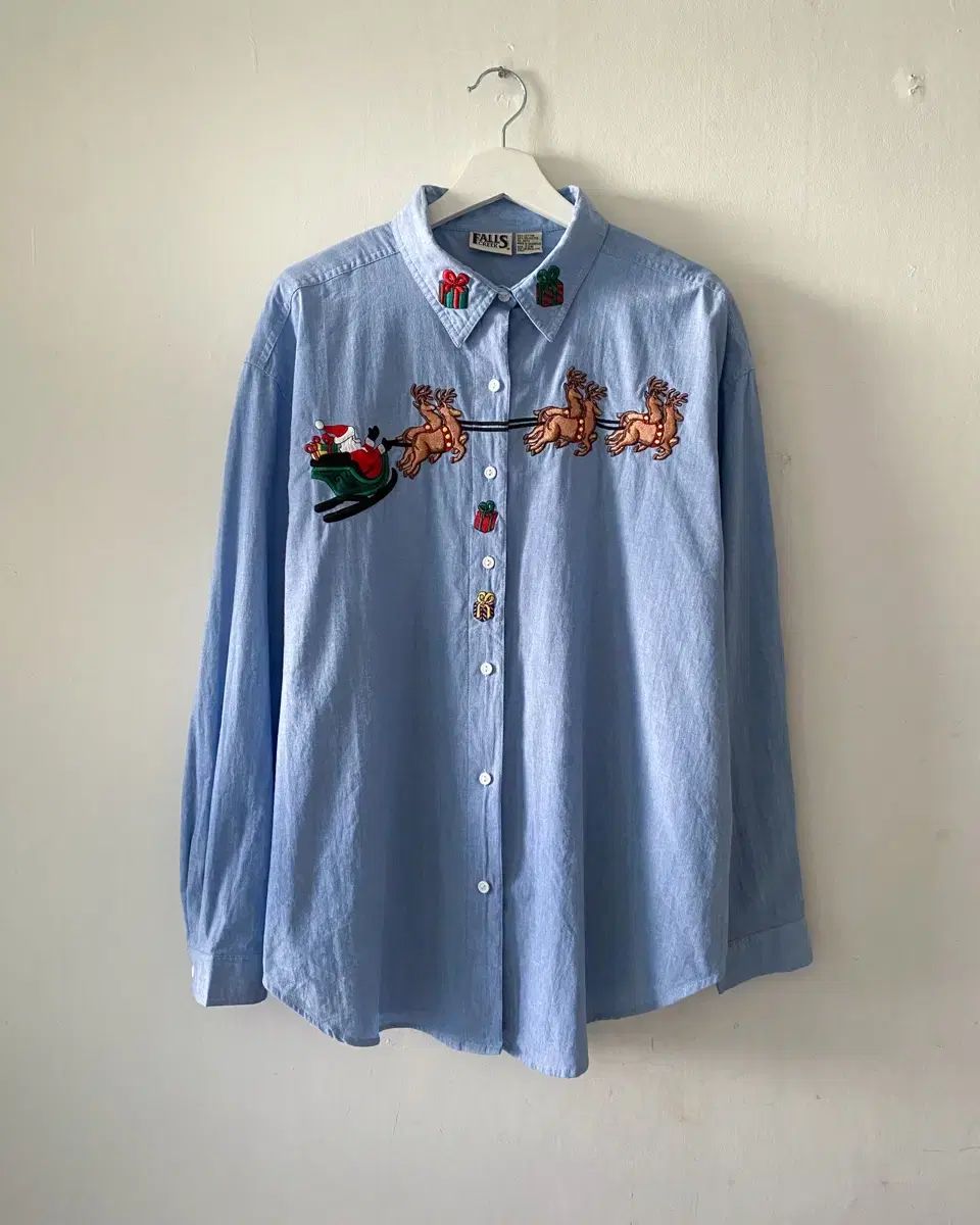 90 s ヴィンテージ 刺繍 シャツ