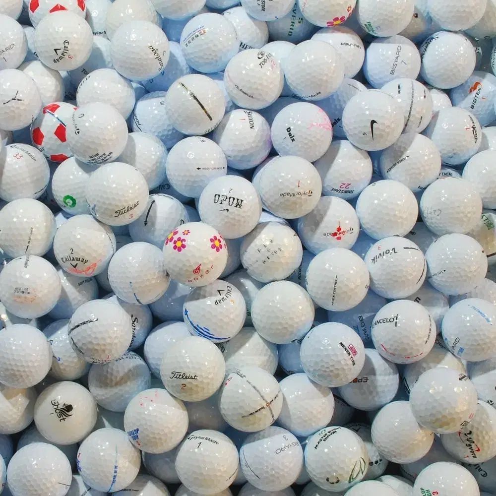 白 ロストボール ブランド混合 ゴルフボール