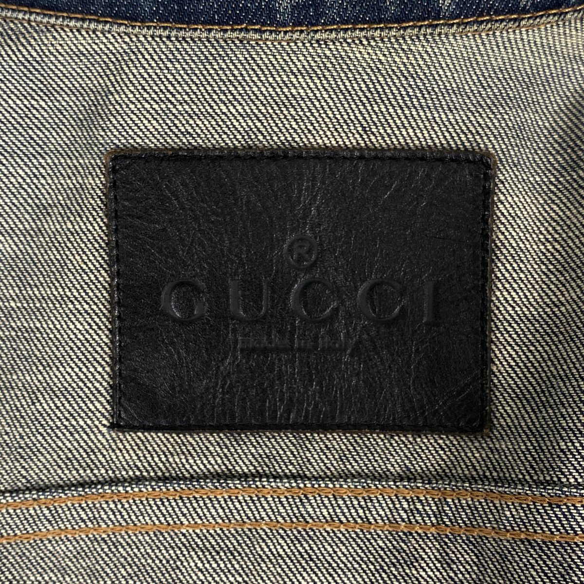 グッチ GUCCI ロゴボタン デニム ジャケット Gジャン シェリーライン