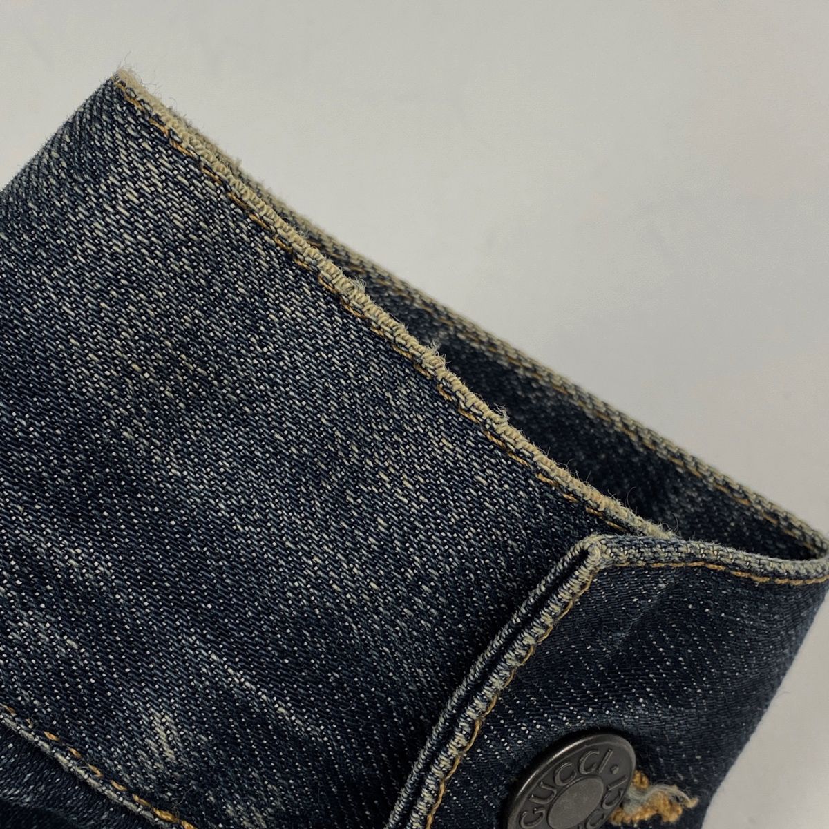 グッチ GUCCI ロゴボタン デニム ジャケット Gジャン シェリーライン
