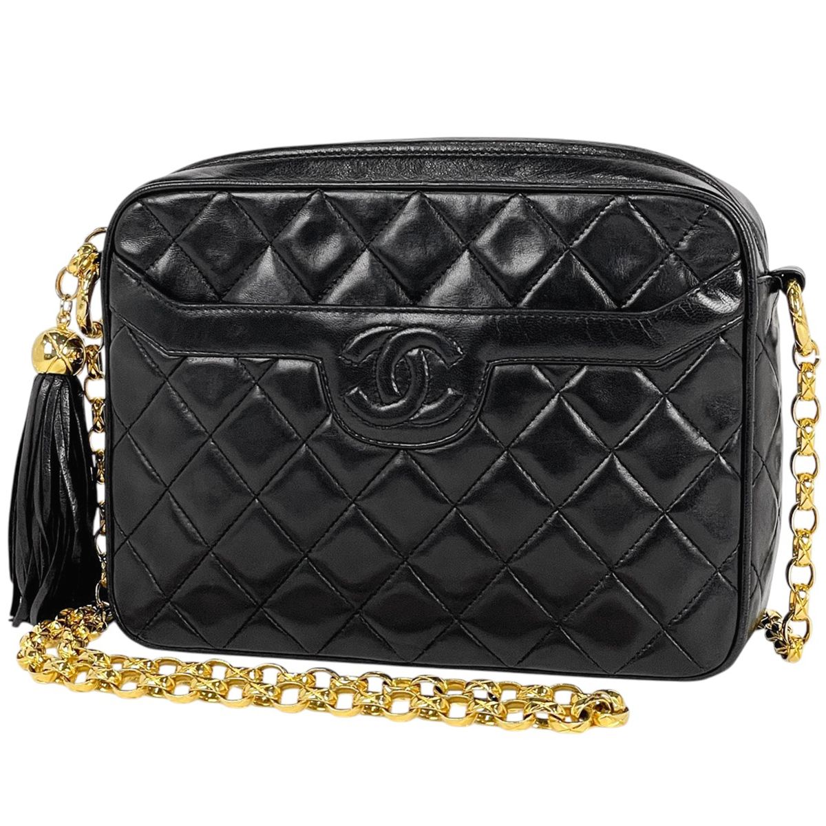 シャネル CHANEL ココマーク フリンジ チェーン ショルダーバッグ