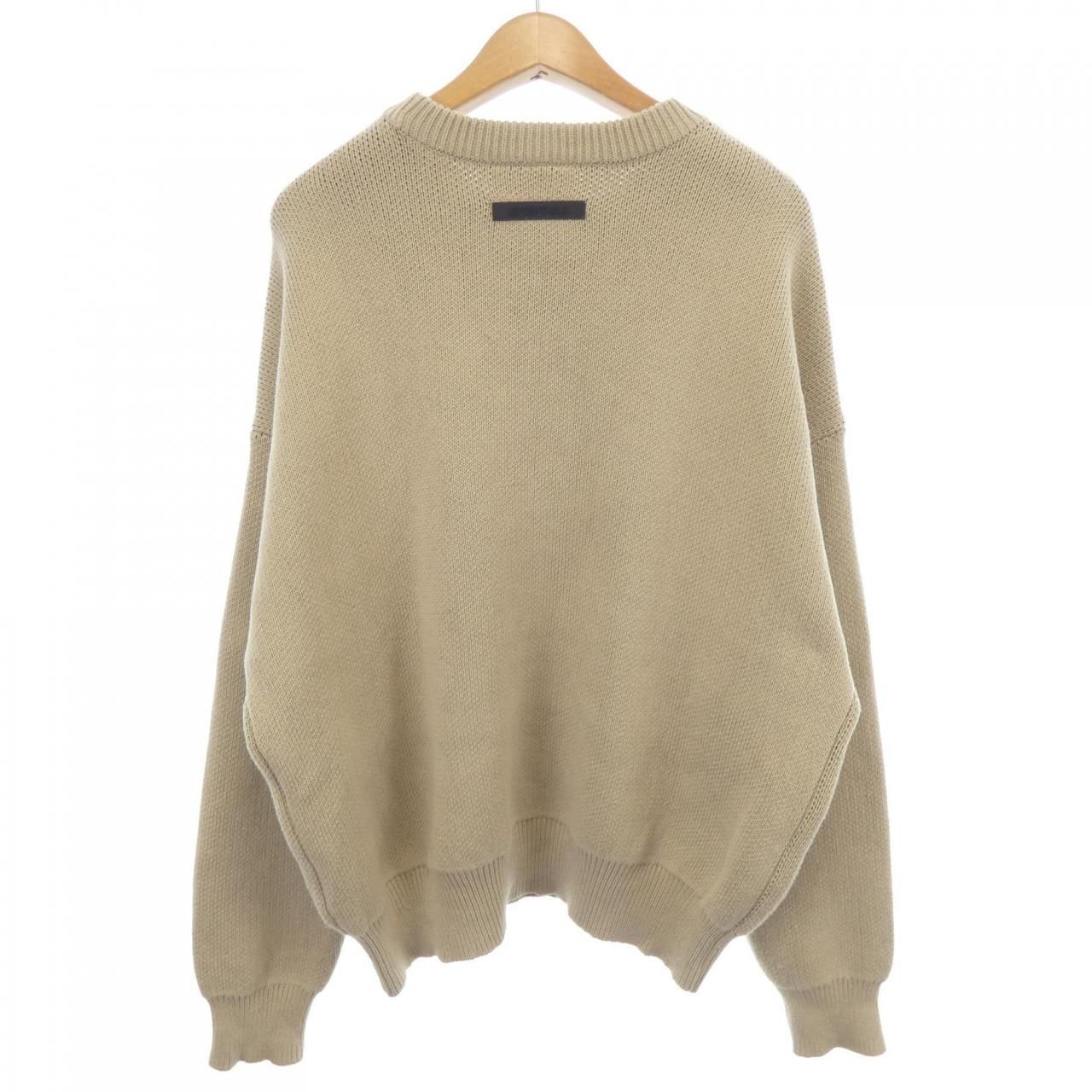 エッセンシャルズ SSENSE 限定 ベージュ ニット セーター M 極美品】ESSENTIALSエッセンシャルズ SSENSE限定ベージュニット