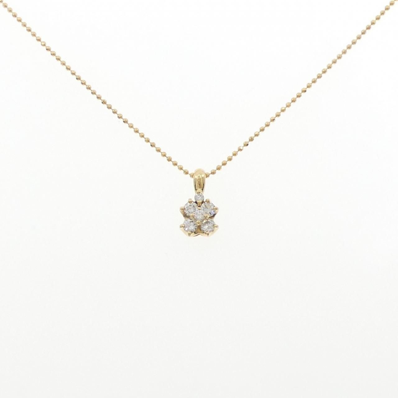 美品 K18YG Hモチーフ ダイヤモンド ペンダントトップ D:0.30ct K18YG Hモチーフ ダイヤモンド ペンダントトップ D:0.30ct