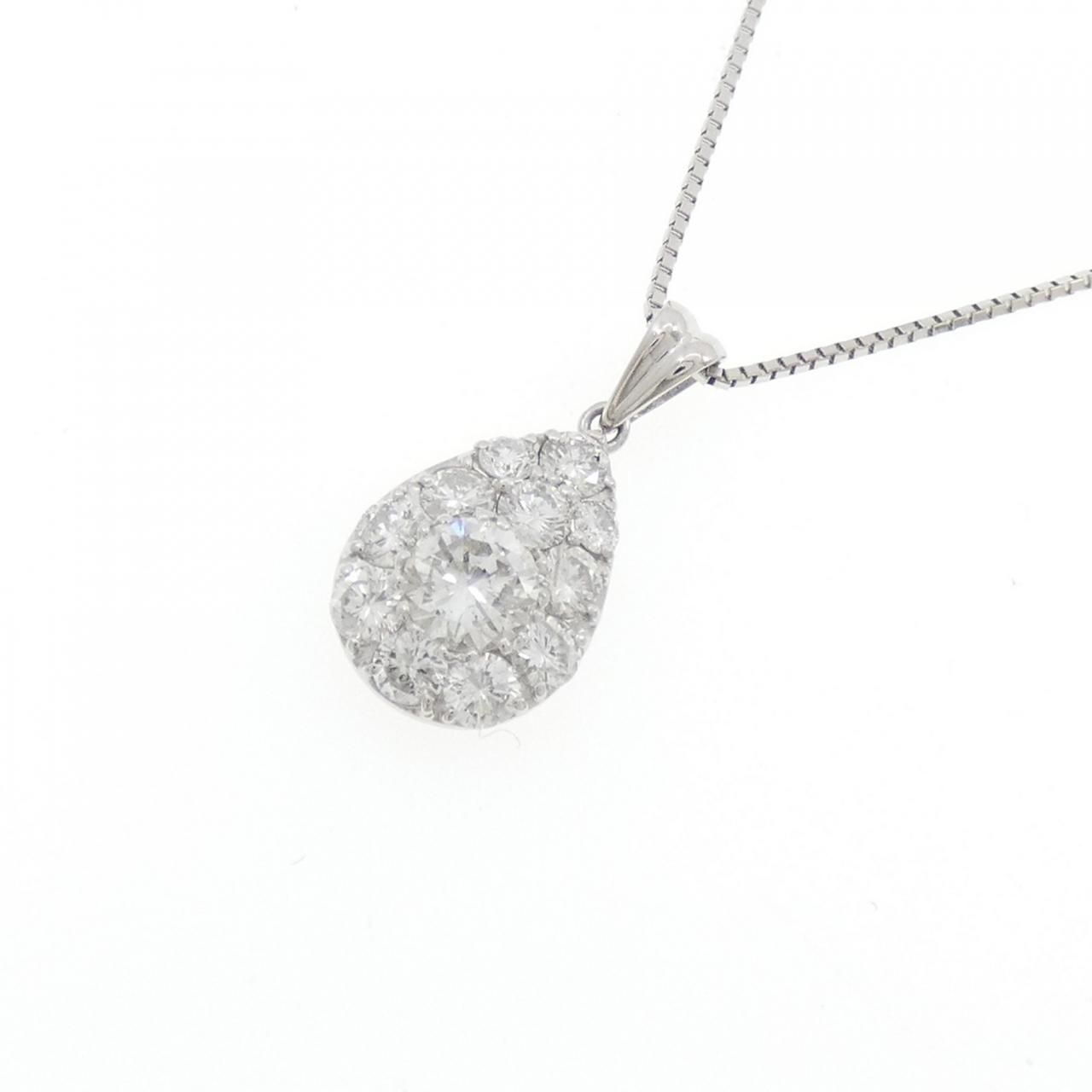 PT900/PT850 ダイヤモンド ネックレス 1.04CT - メルカリ