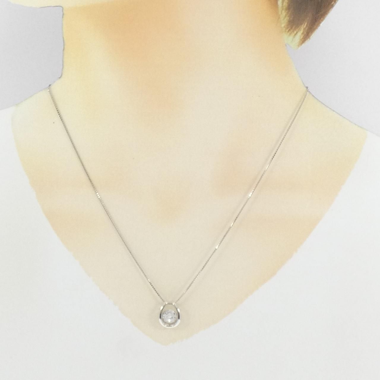PT900/PT850 ダイヤモンド ネックレス 1.02CT - メルカリ