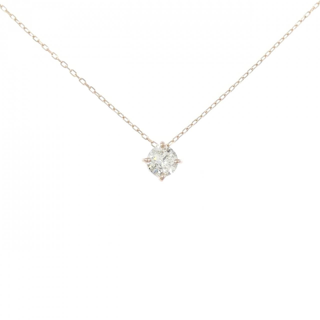 K 18 PG ソリティア ダイヤモンド ネックレス 0 181 CT