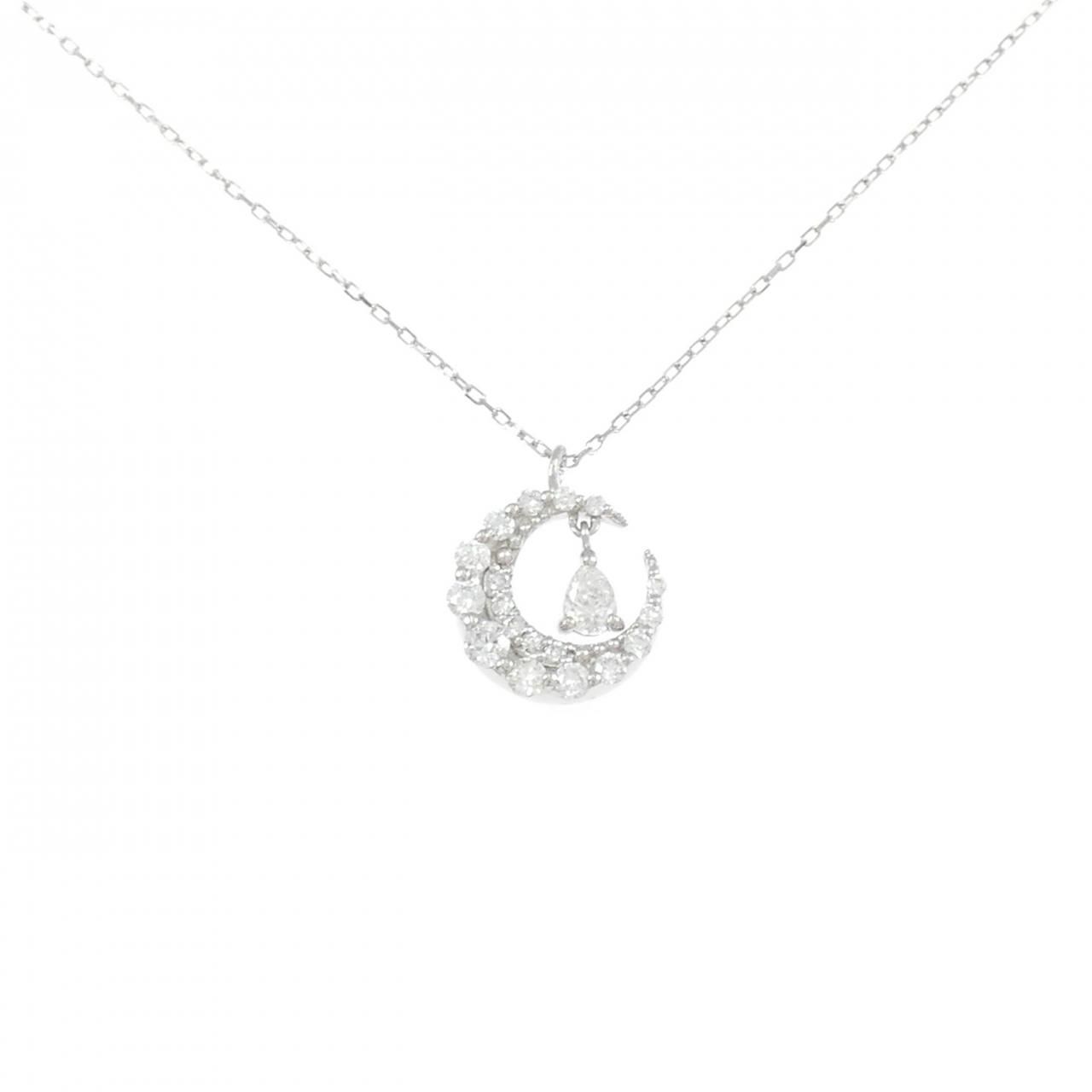 PT900/PT850 ダイヤモンド ネックレス 0.13CT - メルカリ