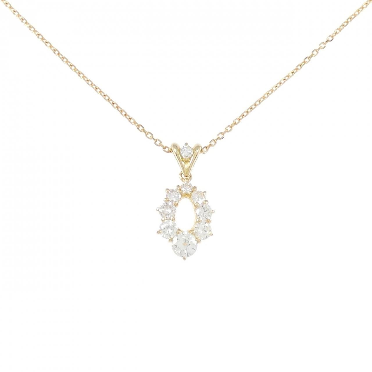 K 18 YG ダイヤモンド ネックレス 0 52 CT