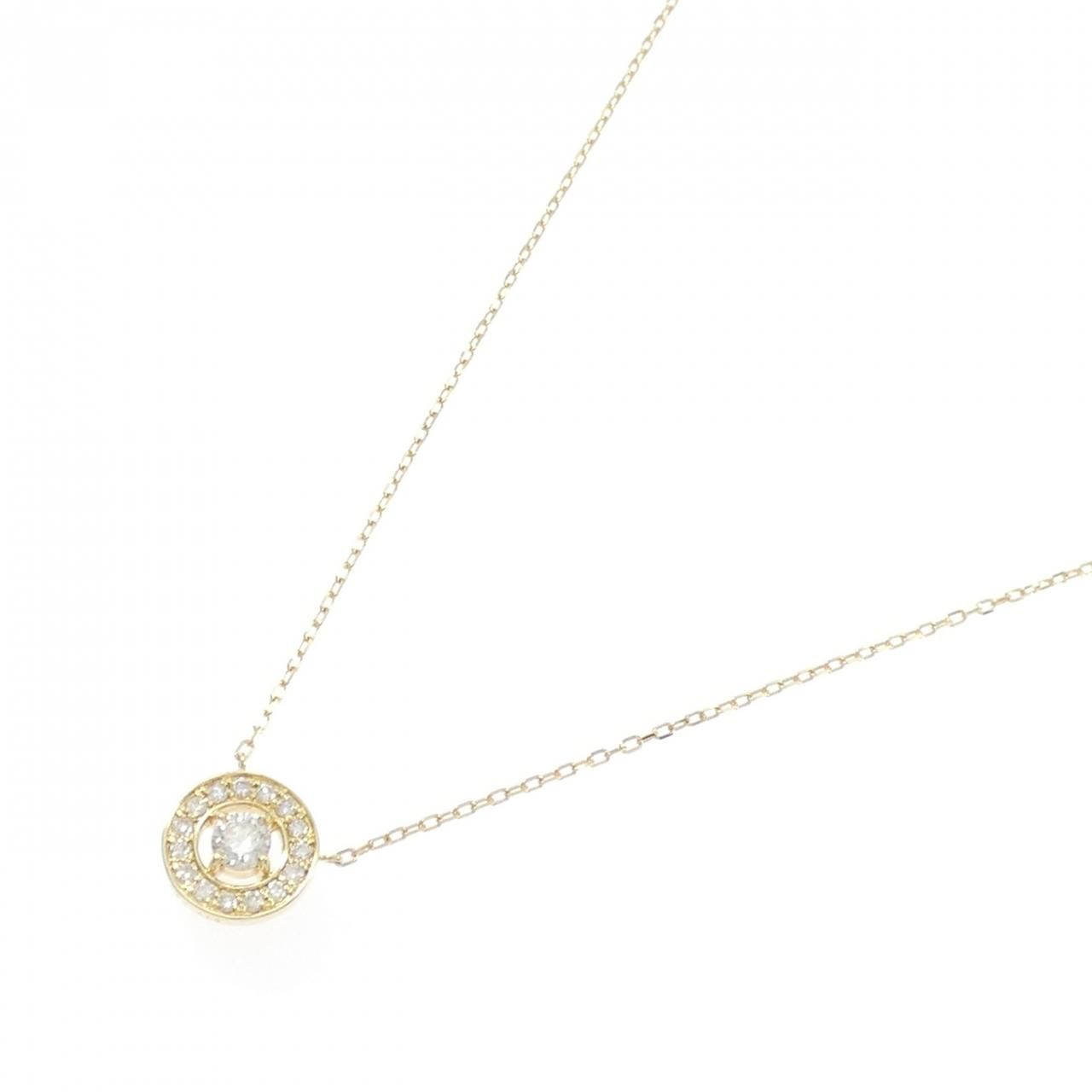 K 18 YG ダイヤモンド ネックレス 0.20 CT