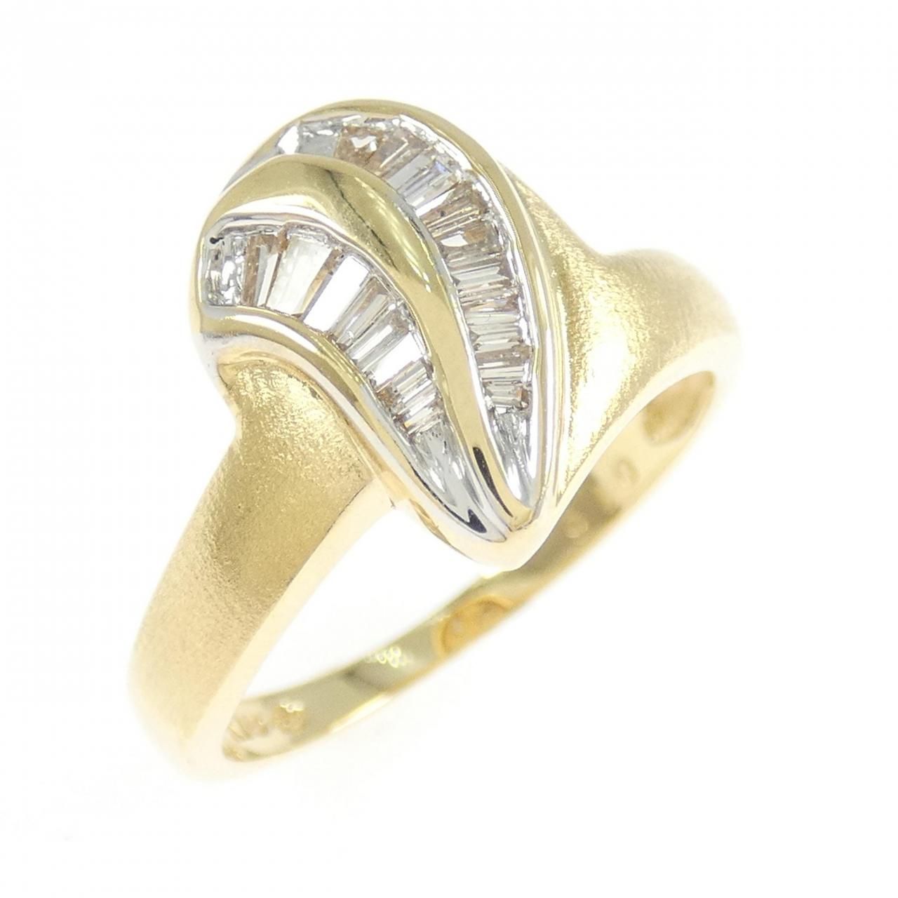 K18YG/K18WG ダイヤモンド リング 0.16CT - メルカリ