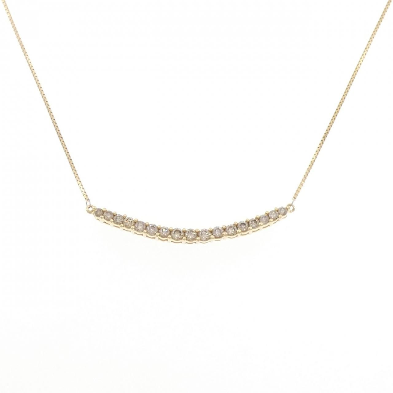 K 18 YG ダイヤモンド ネックレス 0 53 CT