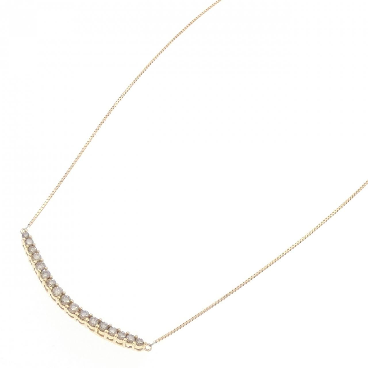 K 18 YG ダイヤモンド ネックレス 0.53 CT