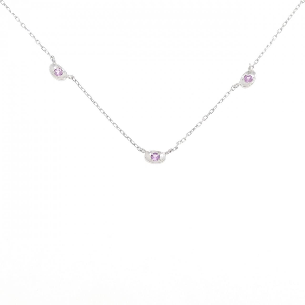 ☆ 【昭和レトロ】Pt850 サファイヤ 取り巻きダイヤ 8.5号 3g