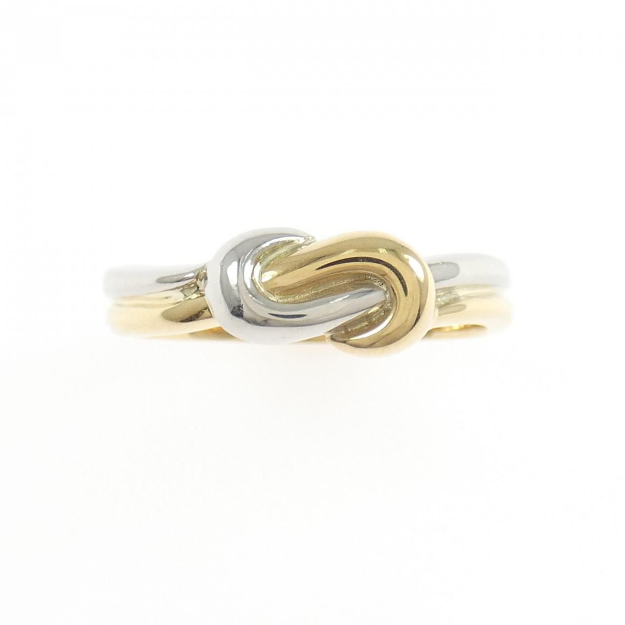 ギンザ タナカ K 18 YG PT 900 リング