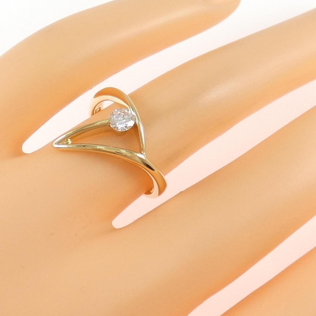 K18YG ダイヤモンド リング 0.21CT - メルカリ