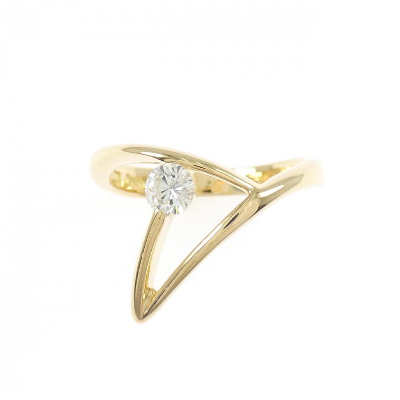K18YG ダイヤモンド リング 0.21CT - メルカリ