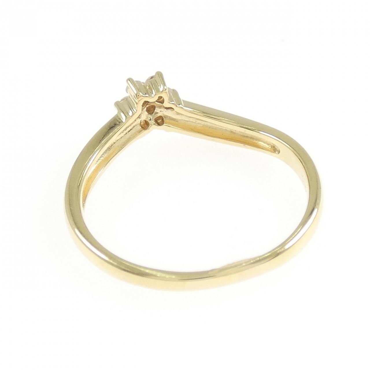 【0.10ct サイズ直しOK】ダイヤモンドリング11号 K18YG 0.10ct サイズ直しOK】ダイヤモンドリング11号 K18YGの通販 by メミコ