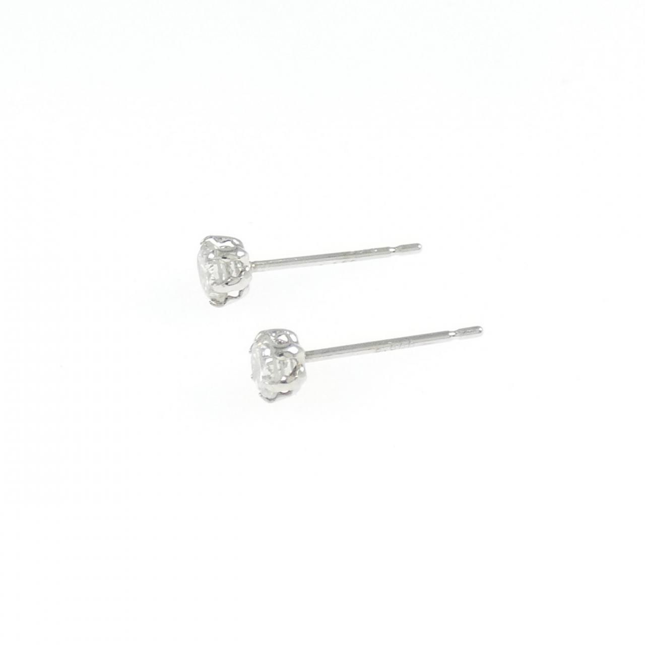 PT 900 ソリティア ダイヤモンド ピアス 0.32 CT