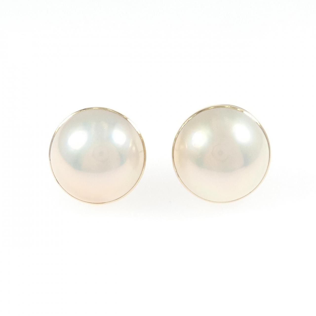 K18YG マベパール ピアス 15.3mm - メルカリ