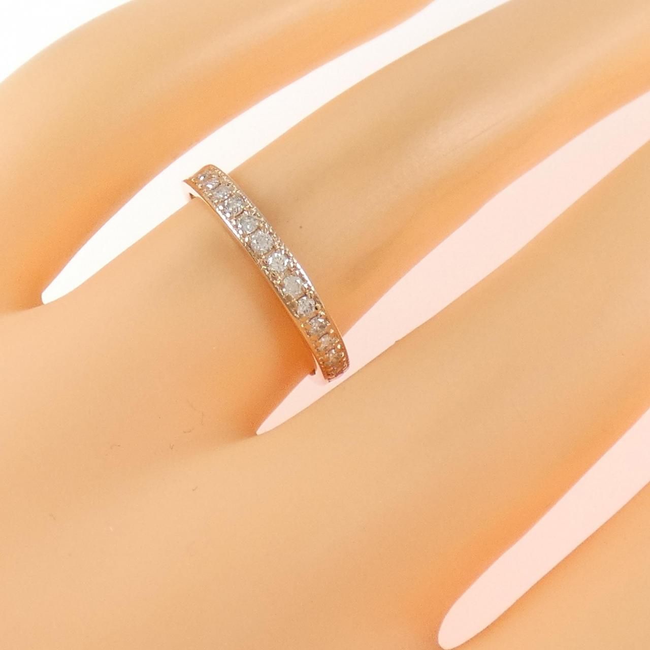 美品 K10PG Vモチーフ ダイヤモンド リング D:0.20ct K10PG ダイヤモンド リング 0.20CT - メルカリ