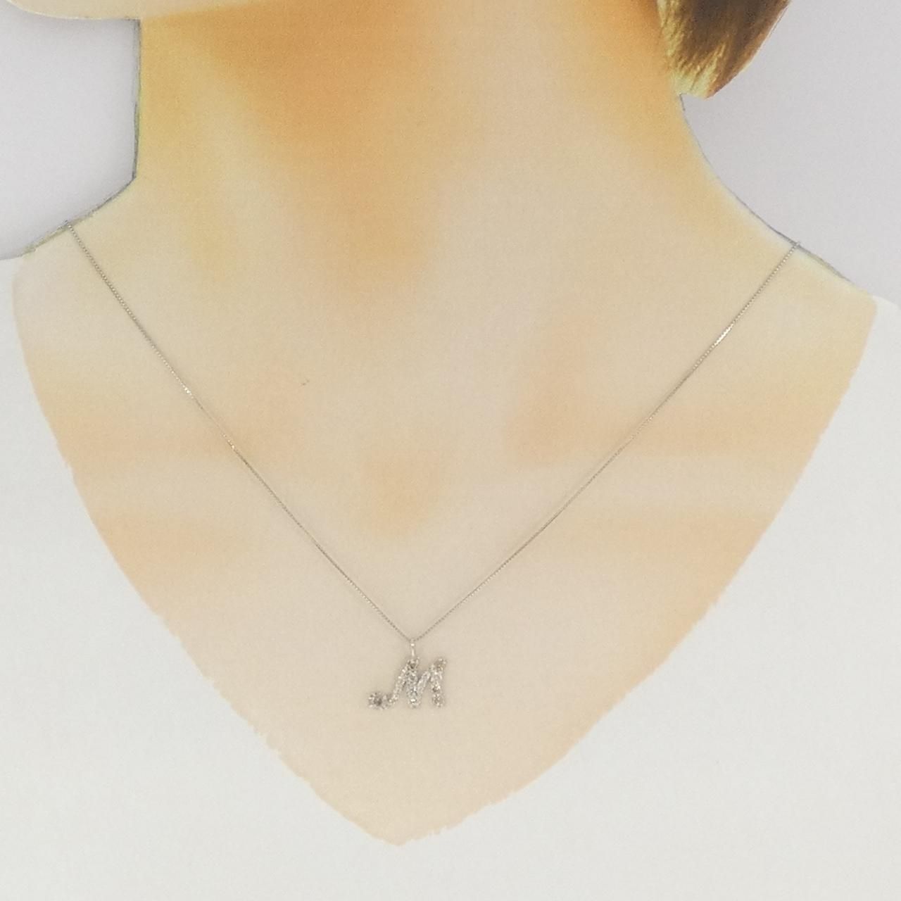 ひろみ】【美品】Pt900 /850ダイヤモンド0.50ct ネックレス ひろみ