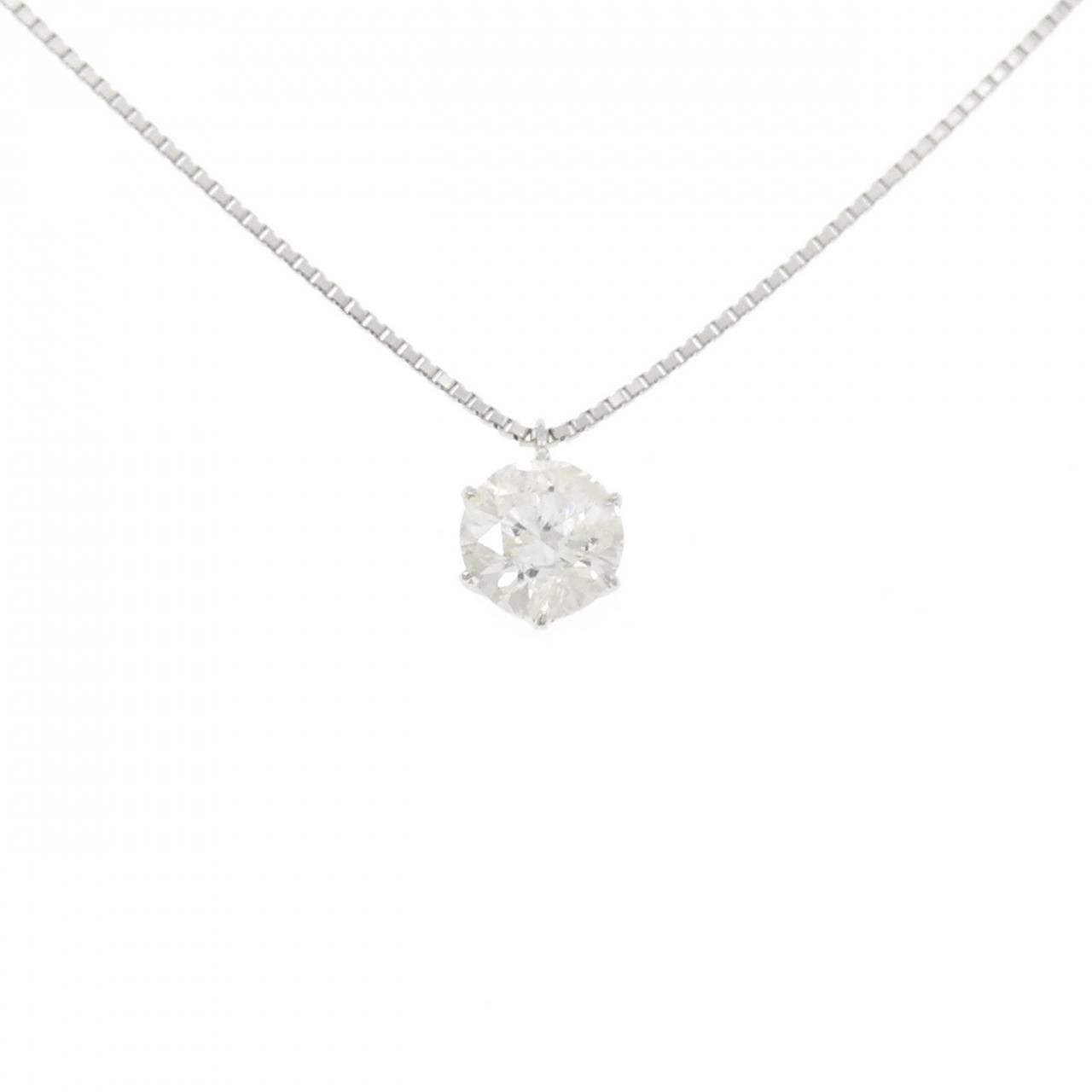 PT900/PT850 ソリティア ダイヤモンド ネックレス 1.026CT - メルカリ