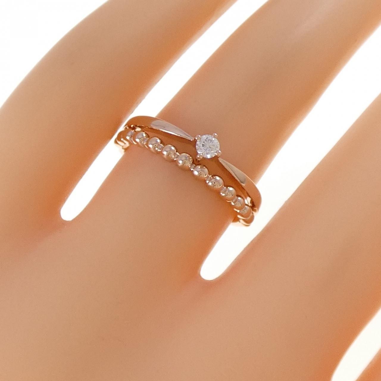 K10PG ダイヤモンド リング 0.06CT - メルカリ