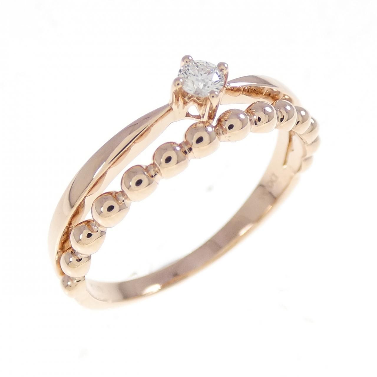 K10PG ダイヤモンド リング 0.06CT - メルカリ