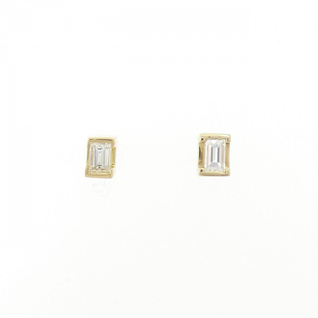 K 18 YG ダイヤモンド ピアス 0 38 CT