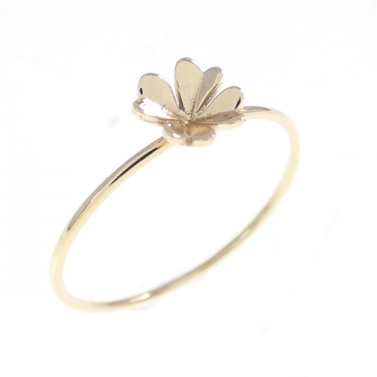 k10 フラワー　8号リング K10YG フラワー リング - メルカリ