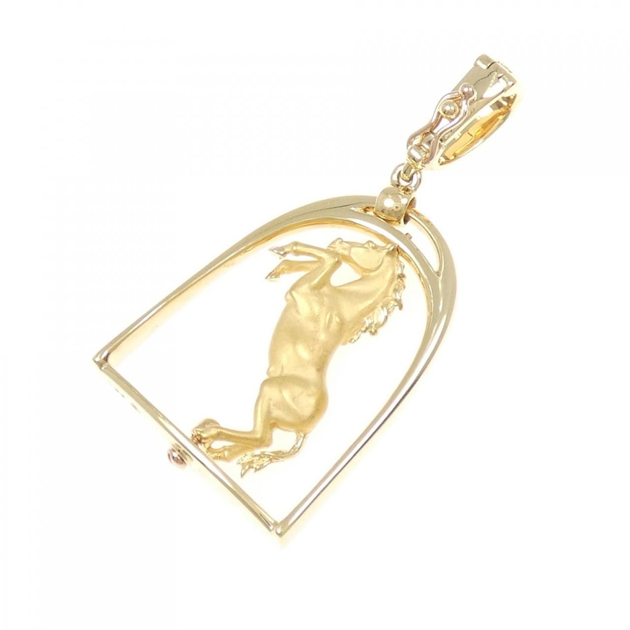 カレライカレラ ホース ダイヤモンド ペンダント