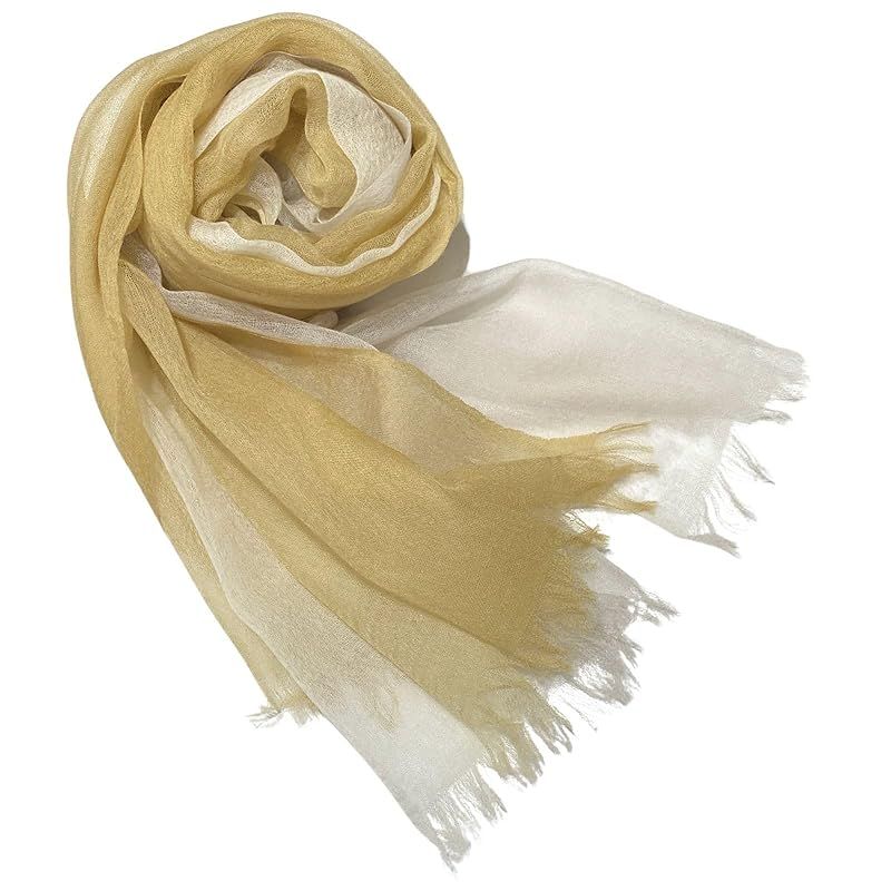 彡 I P ストール カシミヤ 手洗いOK 約30 gのカシミヤシフォンストール Airfuwa IP 23 022 2 オリーブ 0